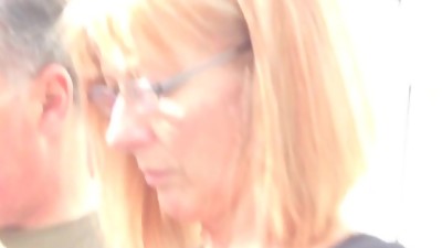 Candid Mature Dipping Feet Shoeplay