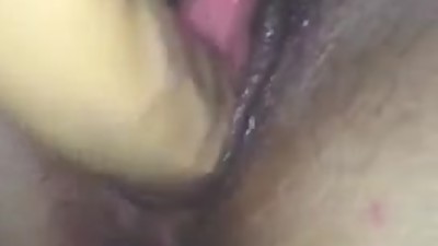 Dildo fuck dripping pussy