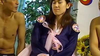 Ann Kuraki is fucked with dildos and