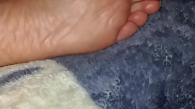 sleeping wife feet slippers rough heels