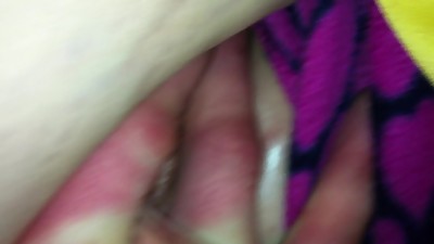 Fingering my drunk sleeping wife's pussy