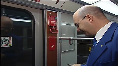 Horny Train Driver gets an Alert and