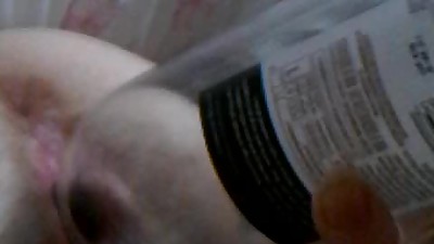 Fucking a wline bottle cause I'm horny