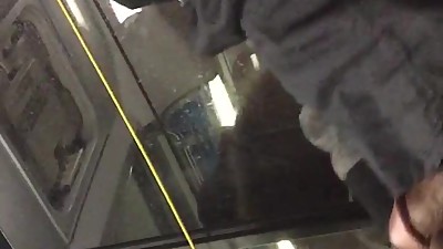 Jerking off on clueless bitches jacket