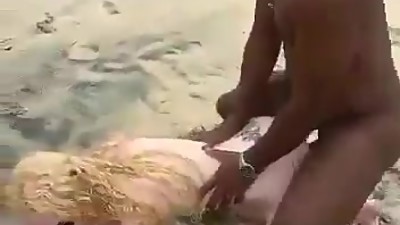 Outdoor public sex black cock white