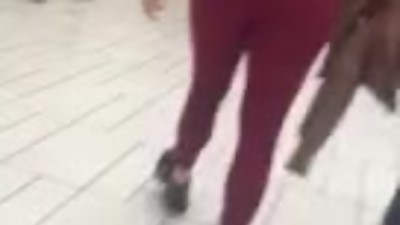 Milf big ass in mall