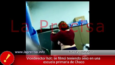Vicedirector hot: se film\'f3 teniendo