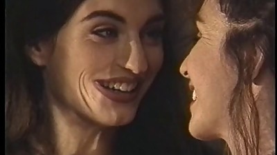 Two lesbo brunettes eat and finger pussy