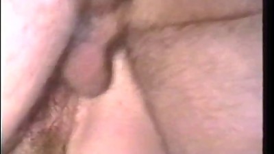 Brunette with hairy box takes a thick