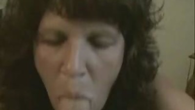 amazing deepthroat and cum slurping by a