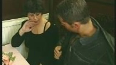 old granny fucked in a cafe