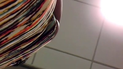 Black Milf upskirt in cafeteria