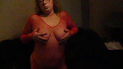 Short vid of wife in Fish Net Outfit