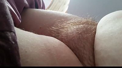 wifes tired hairy pussy & belly