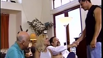 Husband watch his Blonde Wife fucked by