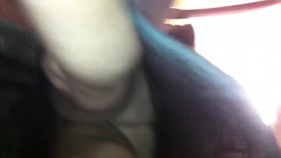 Upskirt no panties on this milf