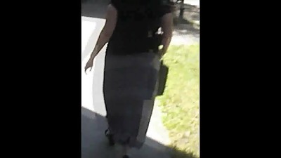 PAWG in Dress Jiggle