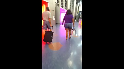 Candid bbw at airport