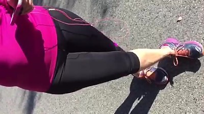 Mature PAWG Stopped on a walk that I