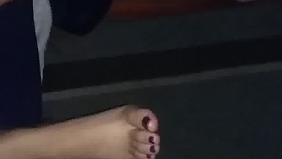 cum on wife's feet
