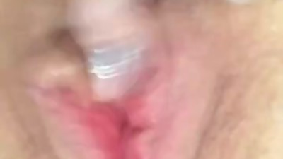 Girlfriend masterbates to orgasm wet