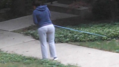 Phat Ass Latina MILF VPL Walking