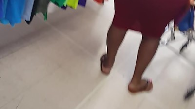 Black milf upskirt