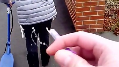 cum on milf in public