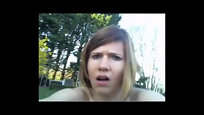 Squirt in the garden Milf 41yr