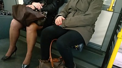 Mature with sexy high heels and