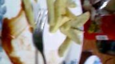 french fries during blowjob